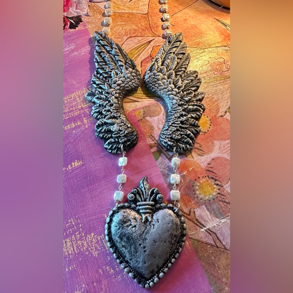 Winged Heart Necklace